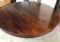 ROUND WOOD PEDESTAL DINING TABLE