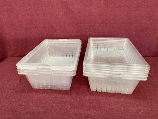 LOT OF PLASTIC LEXAN CONTAINER