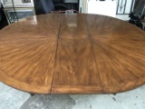 OVAL WOOD DINING TABLE