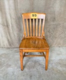 LOT OF 20 WOOD DINING CHAIRS