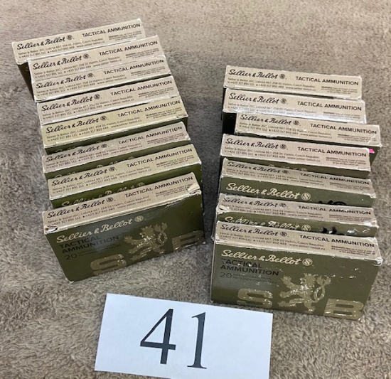 (15) BOXES SELLIER& BELLOT 300 AAC BLACKOUT AMMO