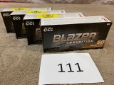 (4) BOXES BLAZER 45AUTO AMMO