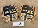 (4) BOXES  MONARCH .380ACP AMMO    800 ROUNDS TOTAL