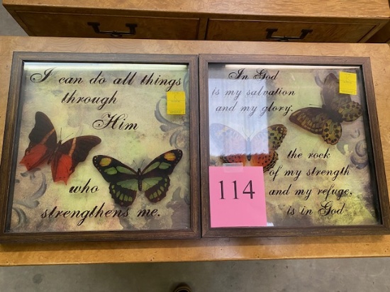 2PC BUTTERFLY ARTWORK