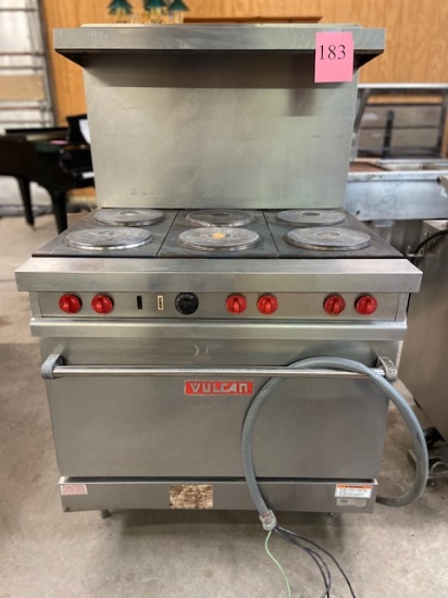 VULCAN OVEN AND 6 BURNER RANGE