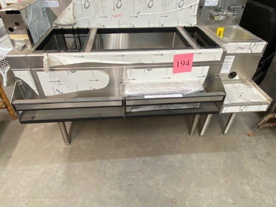 NEW BEVERAGE STATION, JOCKEY BOX, COCKTAIL STATION, SPEED RACK  AND HAND SINK