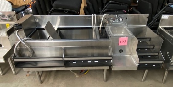 NEW BEVERAGE STATION, JOCKEY BOX, COCKTAIL STATION, SPEED RACK  AND HAND SINK