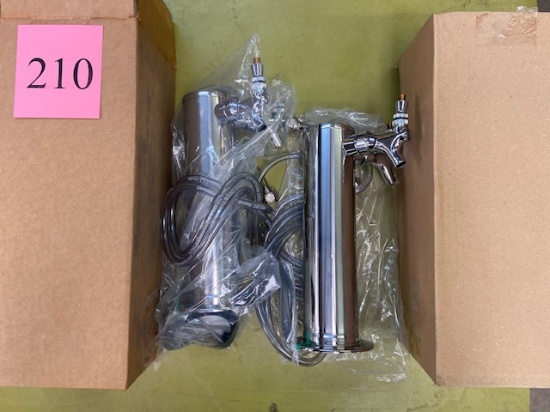 (2) MICRO MATIC 3" DUAL BEER HEAD NEW IN BOX