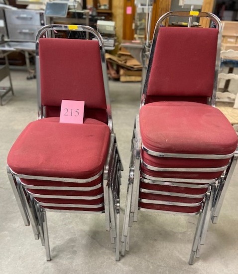 (12) STACKING CHAIRS
