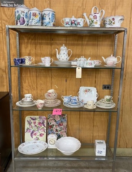 LOT OF ENGLAND CHINA, STATFORDSHIRE, DISHES, ETC.