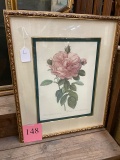 LARGE SIGNED FLORAL PRINT