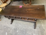 CARVED WOOD DESK