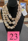 3 STRAND FRESHWATER PEARL NECKLACE