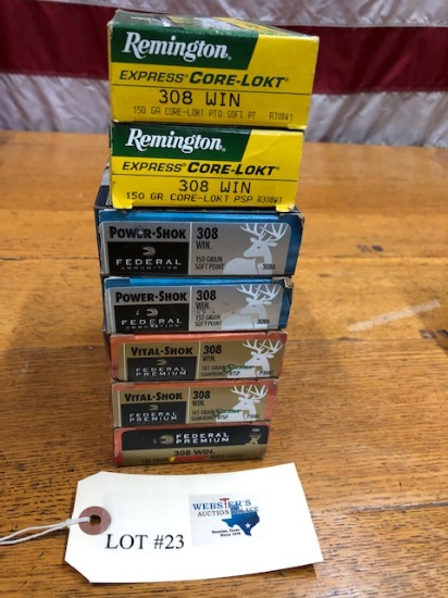(7)  BOXES FEDERAL AND REMINGTON 308 WIN