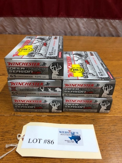 (5) BOXES WINCHESTER POWER POINT 6.5 CREEDMOOR