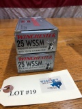 ( 2) BOXES WINCHESTER 25WSSM