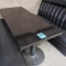GRANITE TOP DOUBLE PEDESTAL BOOTH TABLE