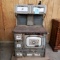 ANTIQUE STOVE WITH PORCELAIN INSERTS