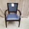 SET OF 4 BLUE ARM CHAIRS