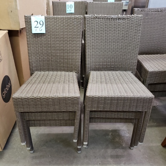 SET OF 6 PATIO CHAIRS