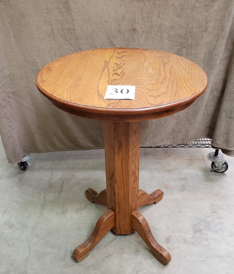 ROUND WOOD 30" PUB  TABLE