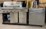 STAINLESS BBQ PIT AND COOLER