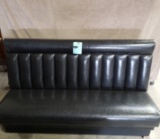 BLACK BOOTH END BENCH 6'