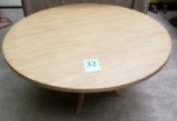 LARGE ROUND WOOD TABLE 60