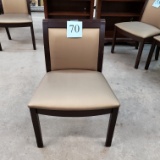 SET OF 4 TAN SIDE CHAIRS