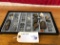 LOT OF MILITARY MEDALS, WHISTLES, LOCK