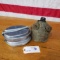 LOT OF 3 - PANS, PLATES AND UTENSILS SET WITH CANTEEN
