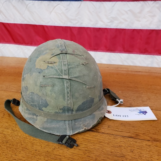 U.S. MILITARY CAMOUFLAGE HELMET 1960S