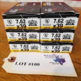 (6) BOXES MONARCH 7.62 X 39MM *120 TOTAL ROUNDS *