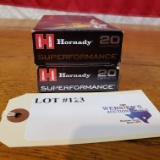 (2) BOXES HORNADY  308 WIN *40 TOTAL ROUNDS *