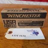 (1) BOX WINCHESTER 9MM LUGER 115 GRAIN 150 ROUND PACK