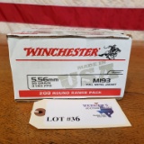 (1) BOX WINCHESTER 5.56MM *200 COUNT* RANGE PACK