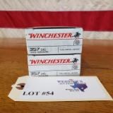 (2) BOXES WINCHESTER 357 SIG