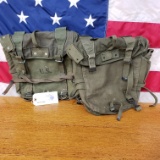 2 - COMBAT PACK FIELD BAG DATED 1951