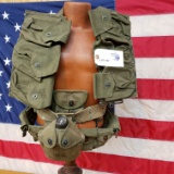 MAGAZINE SHOULDER HARNESS, U.S. UTILITY BELT, CANTEEN AND MAGAZINE POUCH
