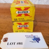 (2) BOXES SUPER X 44 MAG