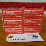 (6) BOXES 7.62 X 51MM FMJ