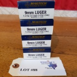 (4) BOXES MAGTECH 9MM LUGER
