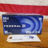 (1) BOX FEDERAL 22LR RANGE PACK *800 TOTAL ROUNDS *