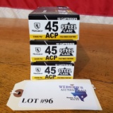 (3) BOXES MONARCH 45ACP *150 TOTAL ROUNDS*