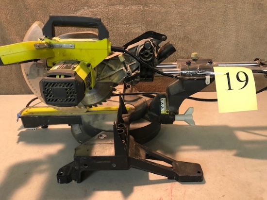 RYOBI COMPOUND SLIDING MITER SAW