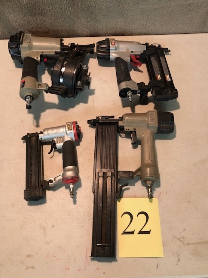 (4) PORTER+CABLE NAIL GUNS