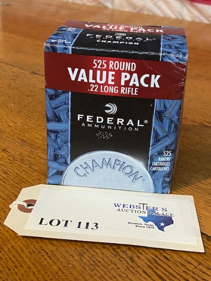 (1) RANGE PACK FEDERAL 22LR *525 ROUNDS