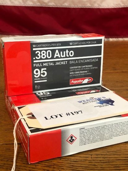 (3) BOXES .380CAL 95GR *150 ROUNDS
