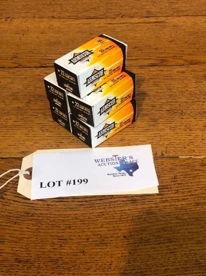 (5) BOXES ARMSCOR 22LR 36GR *250 ROUNDS