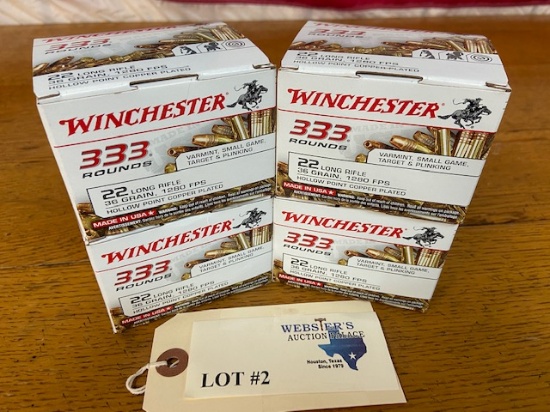 (4) BOXES WINCHESTER 22LR